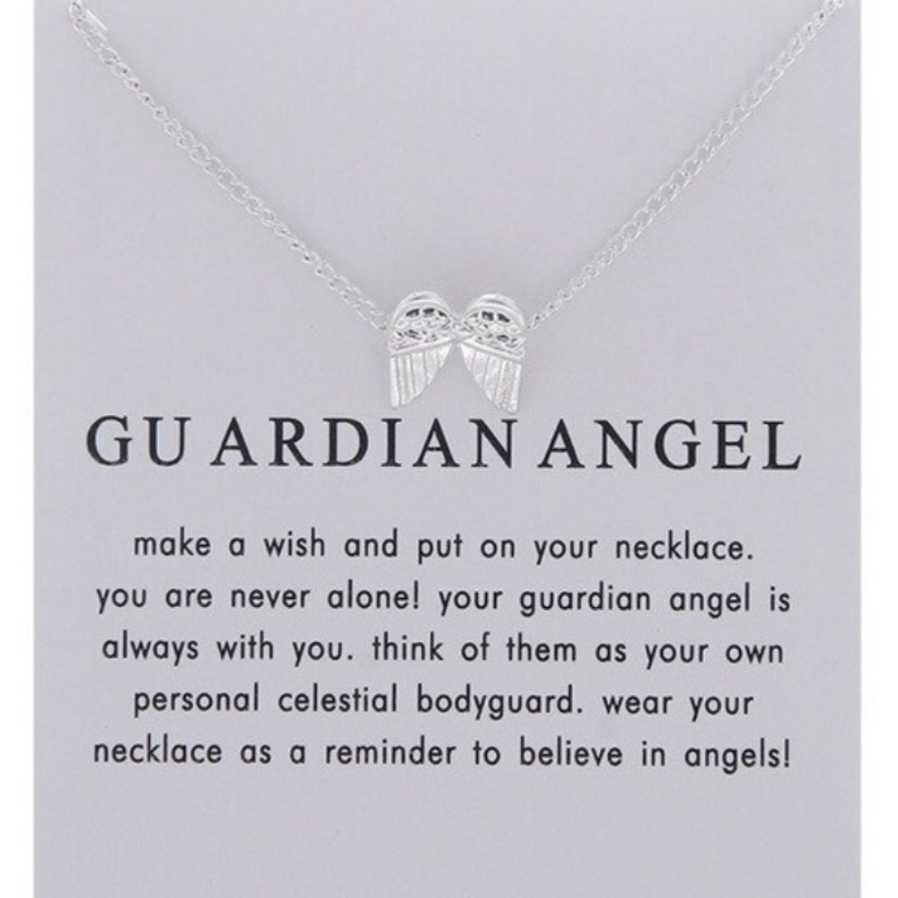 Guardian Angel Silver Necklace